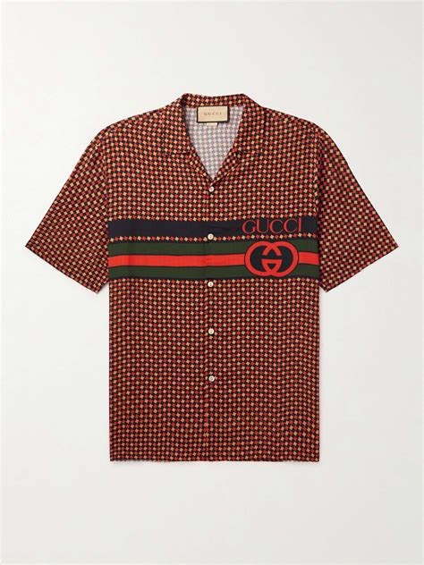 camicia gucci uomo seta